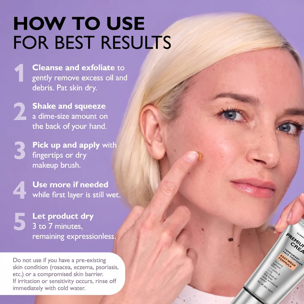 Instant Firming Temporary Face Tightener Easy-Wear Formula