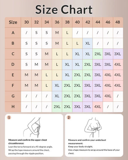Front Closure Cross-Back Wireless Posture Bra